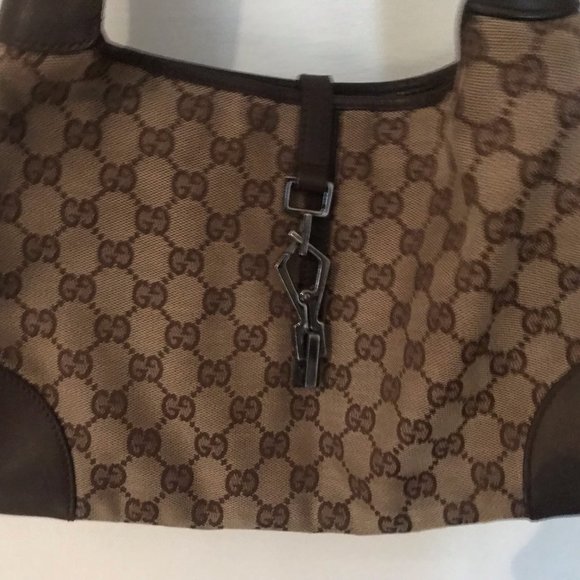 Gucci Vintage Jackie Hobo Canvas Bag on Mercari - Picture 5 of 8